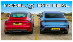 Read more about the article Unveiling the Tesla Model 3 vs BYD Seal: A Drag Race Extravaganza